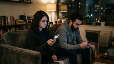 انفصال عاطفي وطلاق صامت بين زوجين بسبب هوس النرجسية الرقمية الناعمة"